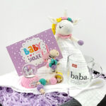 Unicorn'lu Bebek ve Baba Hediye Kutusu , hoş geldin bebek kutusu - Görsel 2