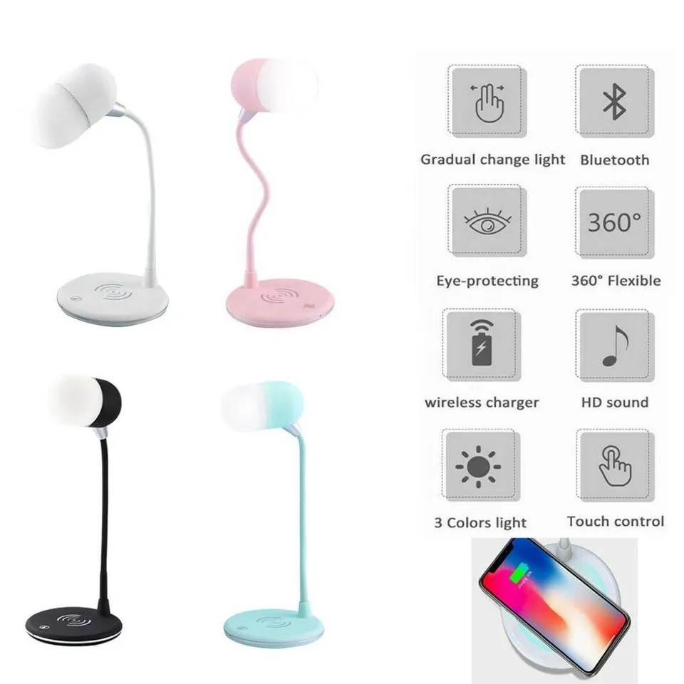 320in201.jpg Wireless Mobil Şarjlı Bluetooth Hoparlör ve Lamba - Görsel 1