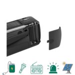 El Fenerli Acil Durum Radyosu – Güneş Enerjili, El Kranklı ve USB Şarjlı Çok Fonksiyonlu Radyo - Görsel 4