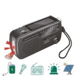 El Fenerli Acil Durum Radyosu – Güneş Enerjili, El Kranklı ve USB Şarjlı Çok Fonksiyonlu Radyo