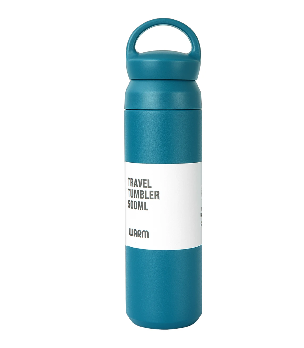 Adsiz.png Petrol Mavisi Çelik Termos 500 ML - Görsel 1