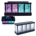 Panel Saatli Wireless Şarj Cihazı | RGB LED Işıklı 15W Hızlı Şarj Standı