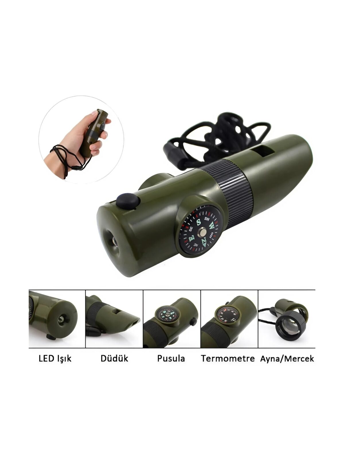6 Fonksiyonlu EDC Düdük - Görsel 2