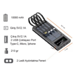 10.000 Mah. Solar Powerbank - Görsel 2