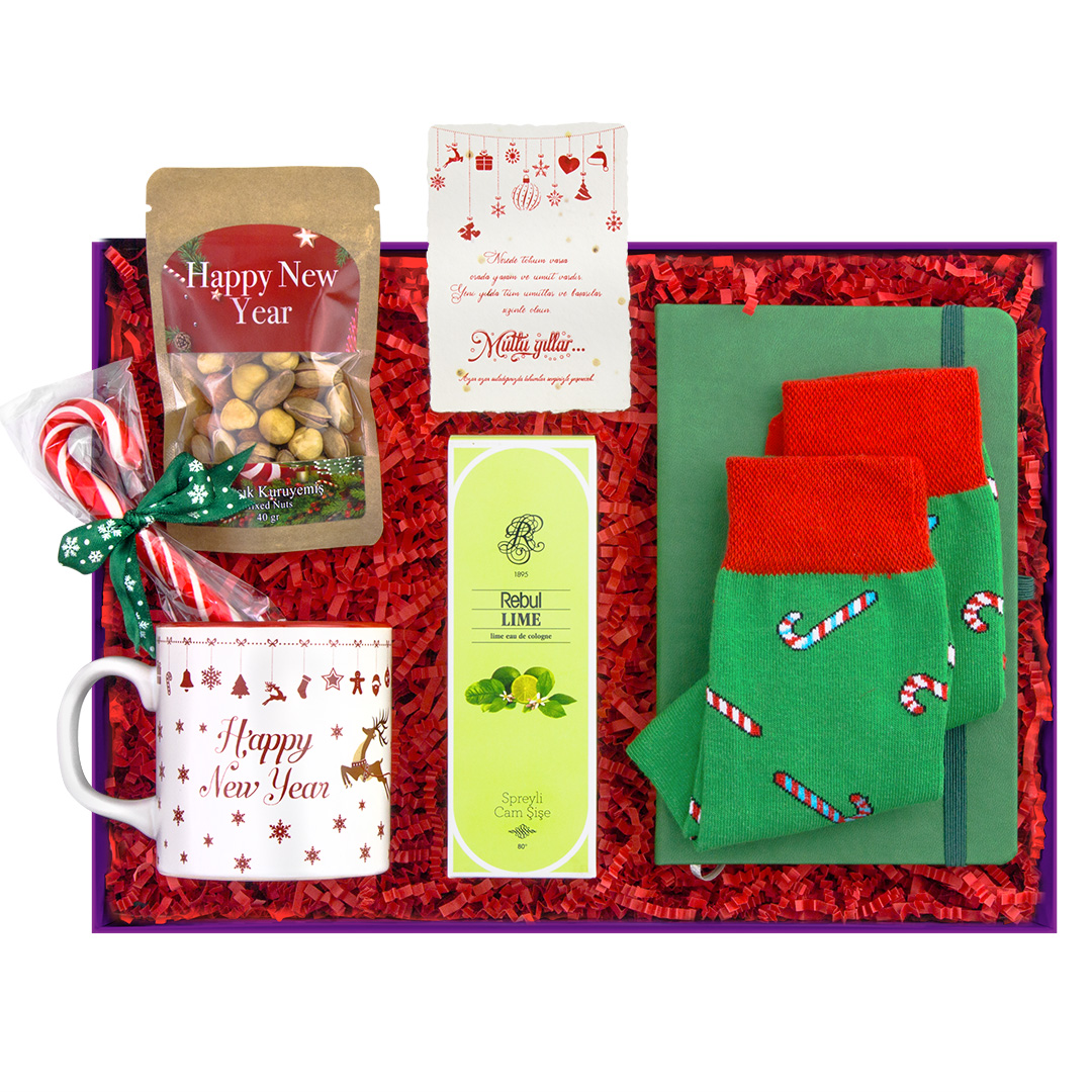 Troy20Gift20Box20Corap20Defter20Yeni20Yil20Hediye20Kutusu202.jpg Yeşil ve Kırmızı Yeni Yil Hediye Kutusu - Görsel 1