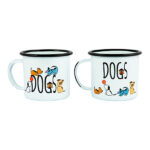 Sevimli Köpekler  2'Li Emaye Mug Seti