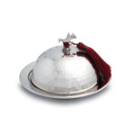 Kuş Motifli El İşçiliği Bakır Lokumluk (19,5 cm)