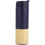 Bambu Termos 540 ml – Modern Tasarım ve Doğal Şıklık - Lacivert