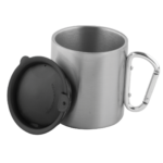 Karabiner Kulplu Paslanmaz Çelik Mug - Görsel 2