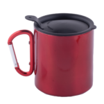 Karabiner Kulplu Paslanmaz Çelik Mug - Görsel 3