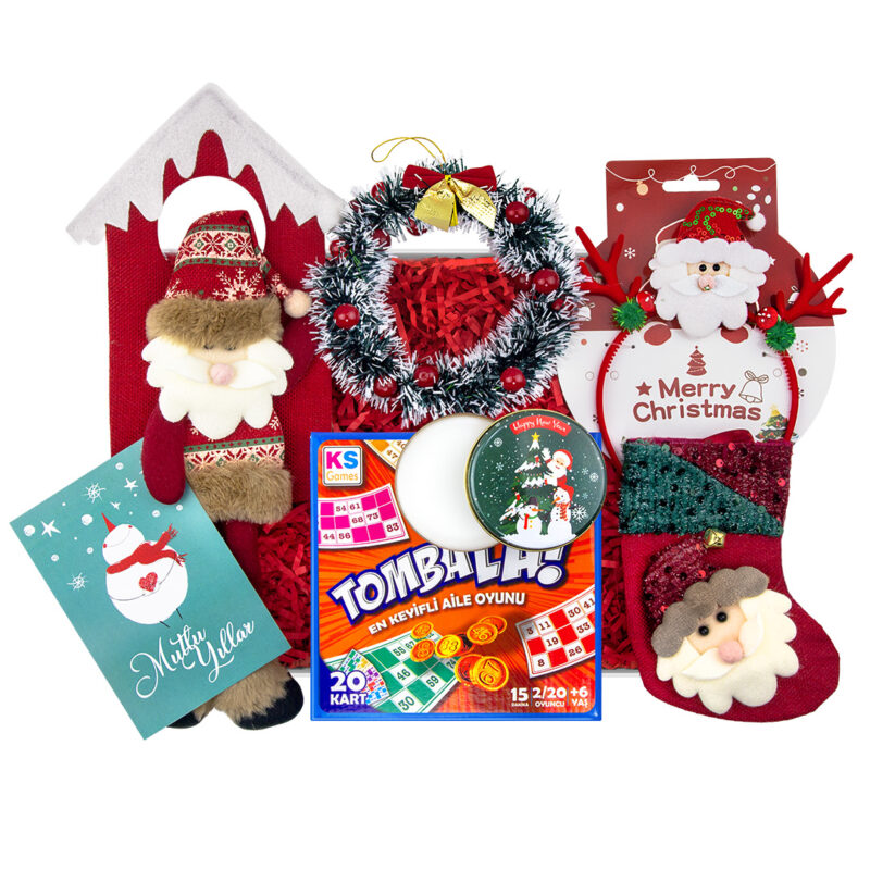 Noel Baba Konseptli Yılbaşı Hediye Kutusu – Yeni Yıl Coşkusunu Hediye Edin!